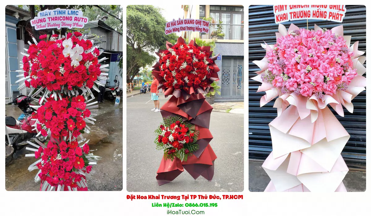 Kệ hoa khai trương tại TP Thủ Đức