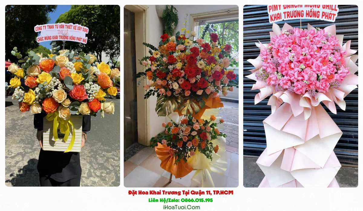 Kệ hoa khai trương tại Quận 11, TP.HCM