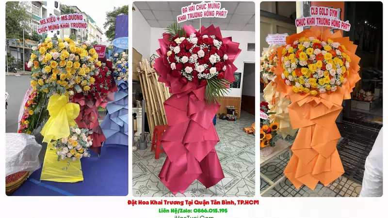 Kệ Hoa Khai Trương Tại Quận Tân Bình, TP.HCM