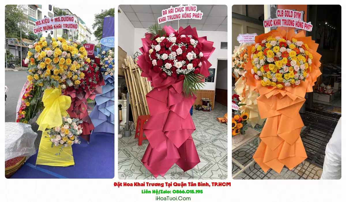 Kệ Hoa Khai Trương Tại Quận Tân Bình, TP.HCM