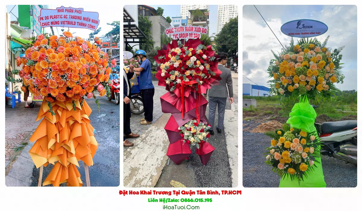 Kệ hoa khai trương nhiều tầng tại Quận Tân Bình