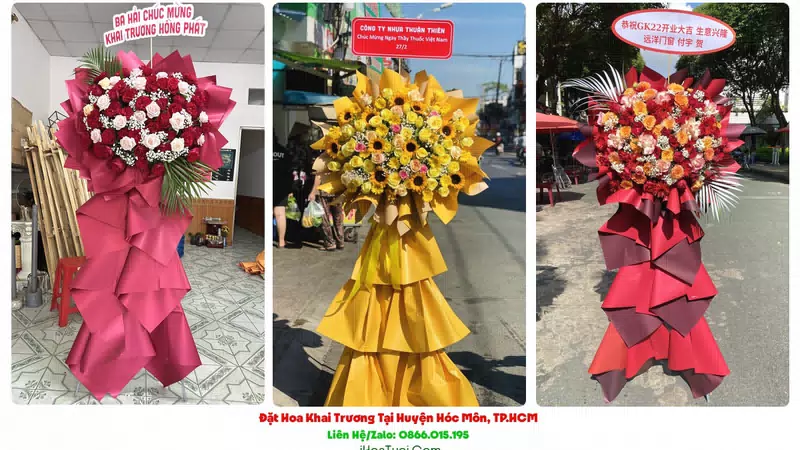 Hoa Chúc Mừng Khai Trương Tại Huyện Hóc Môn, TP.HCM