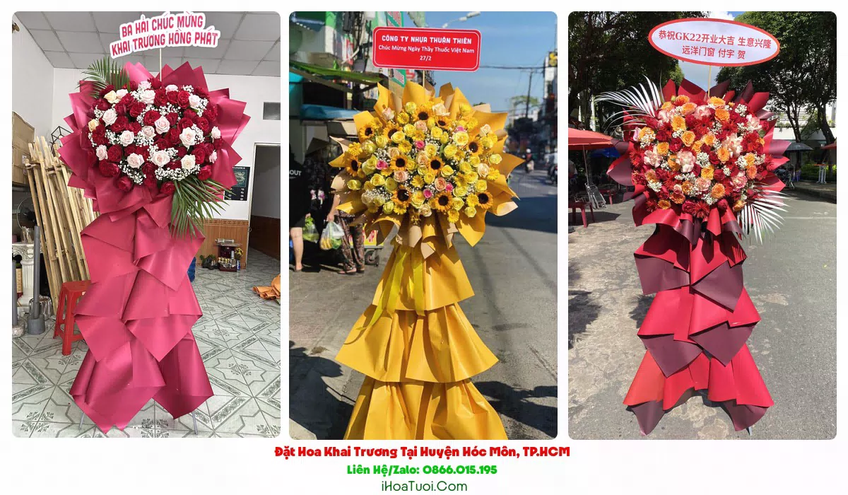 Hoa Chúc Mừng Khai Trương Tại Huyện Hóc Môn, TP.HCM