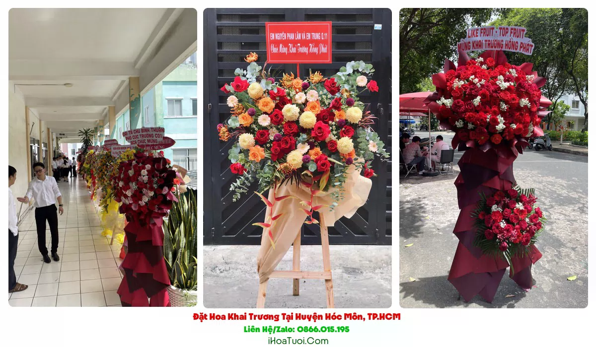 Giao hoa khai trương đúng giờ tại Huyện Hóc Môn
