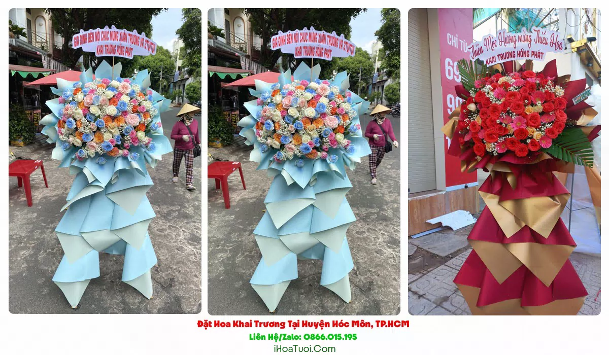 Hoa khai trương giao tại xã Bà Điểm Huyện Hóc Môn