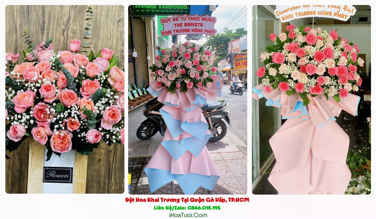 Giao hoa khai trương đúng giờ khu vực Gò Vấp