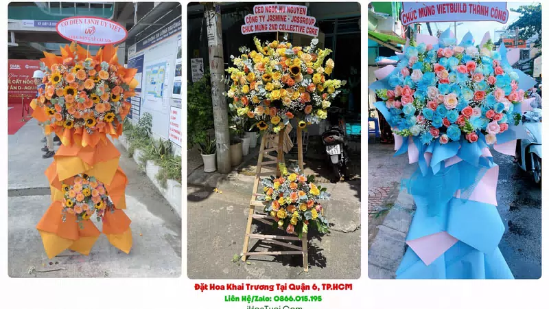 Hoa Chúc Mừng Khai Trương Tại Quận 6, TP.HCM