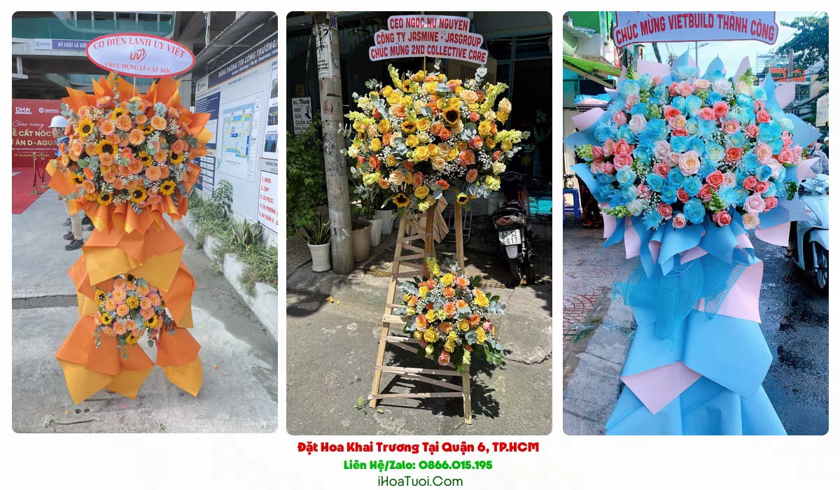 Hoa Chúc Mừng Khai Trương Tại Quận 6, TP.HCM