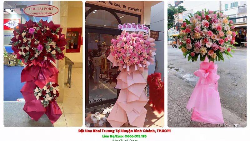 Shop Hoa Khai Trương Tại Huyện Bình Chánh, TP.HCM