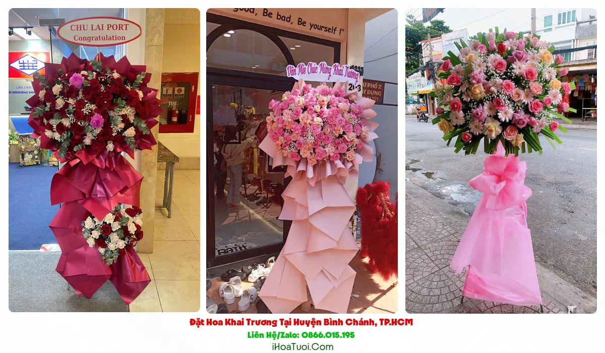 Shop Hoa Khai Trương Tại Huyện Bình Chánh, TP.HCM