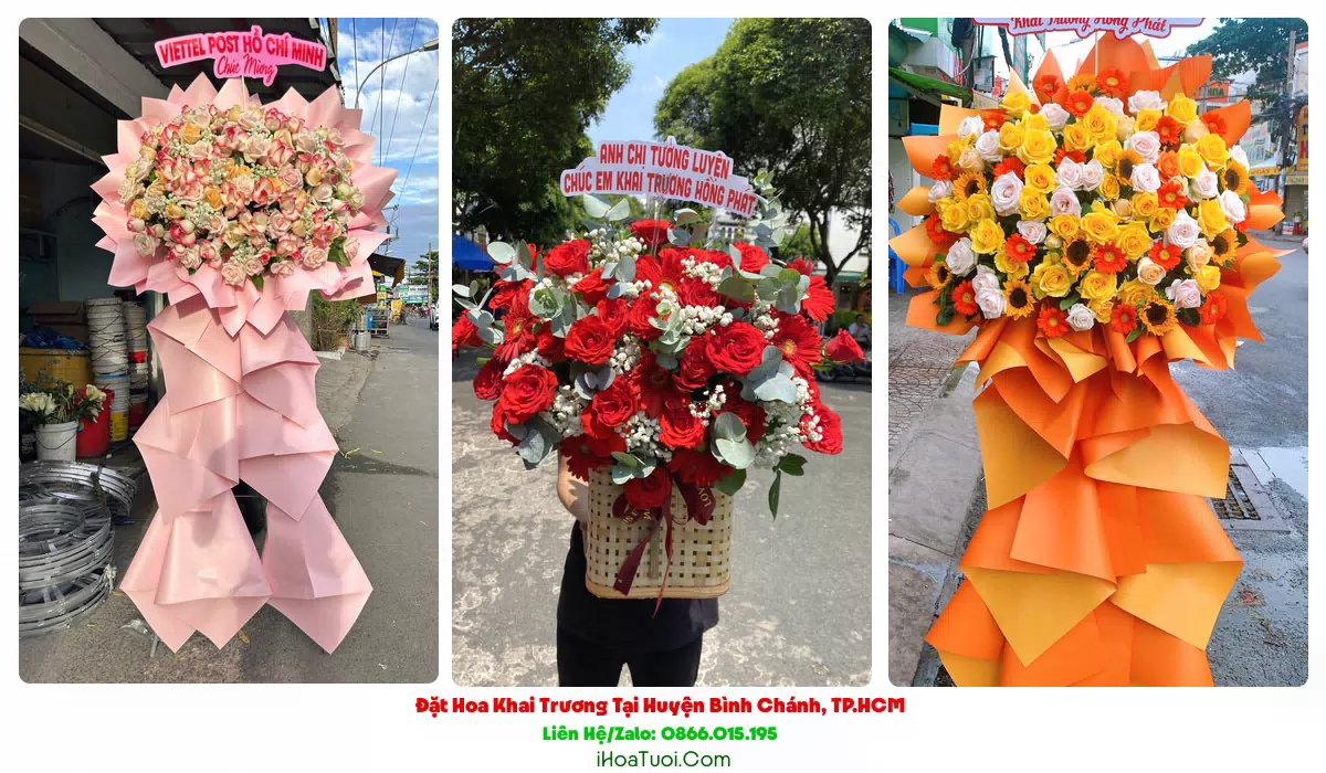 Hoa khai trương công ty khu công nghiệp Vĩnh Lộc Bình Chánh