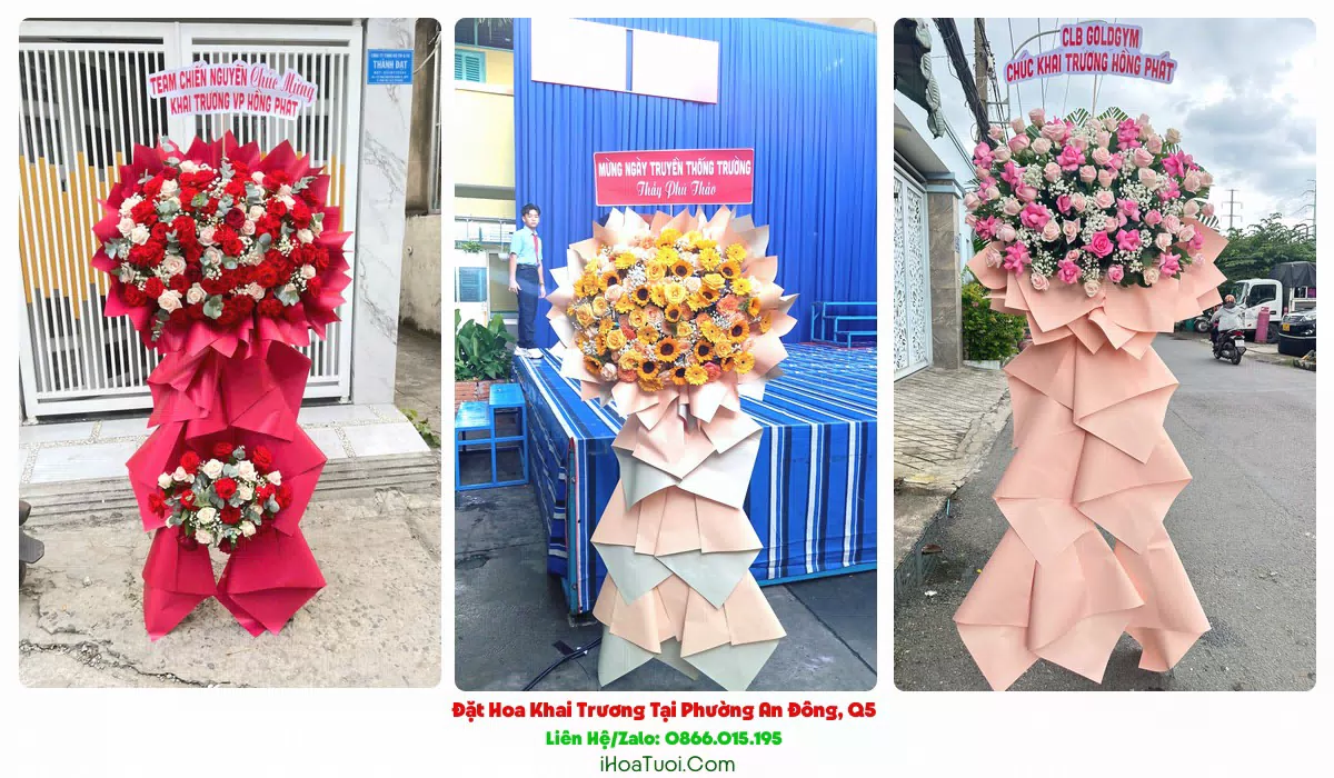 Kệ hoa khai trương tại Phường An Đông (Quận 5 cũ), TP.HCM