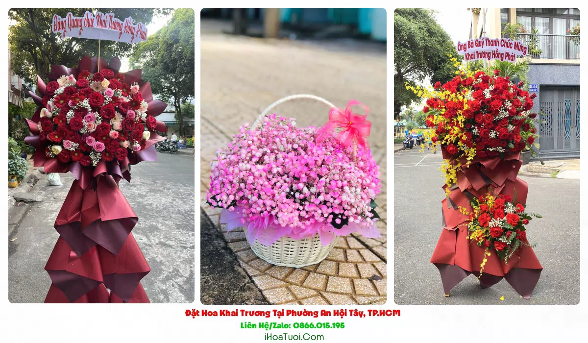 Giao hoa khai trương đúng giờ tại Phường An Hội Tây