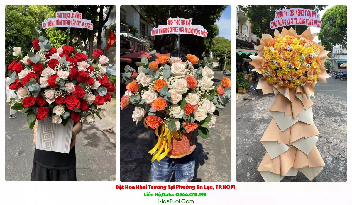 Đặt Hoa Khai Trương Phường An Lạc, TP.HCM (Quận Bình Tân Cũ)