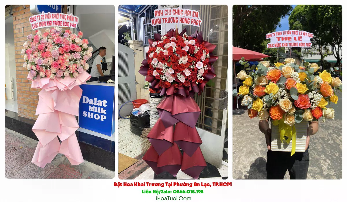 Shop hoa khai trương Phường An Lạc, Quận Bình Tân cũ