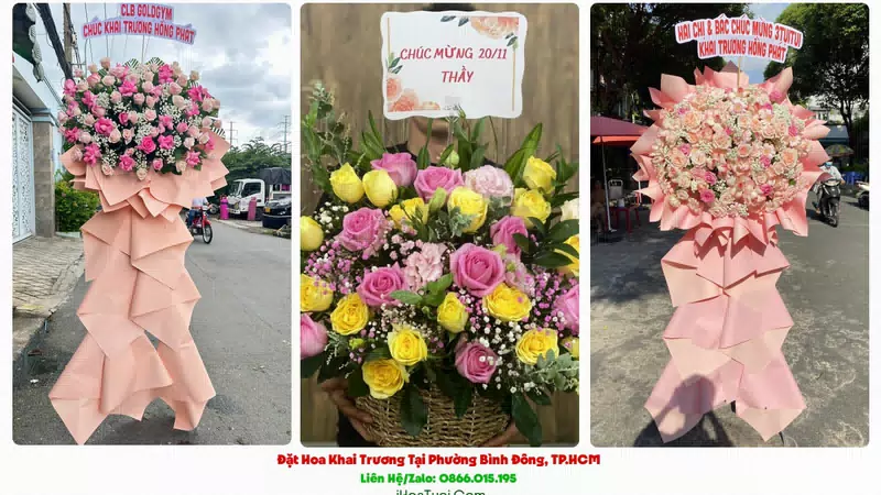 Đặt Hoa Khai Trương Tại Phường Bình Đông, TP.HCM (Quận 8 Cũ)