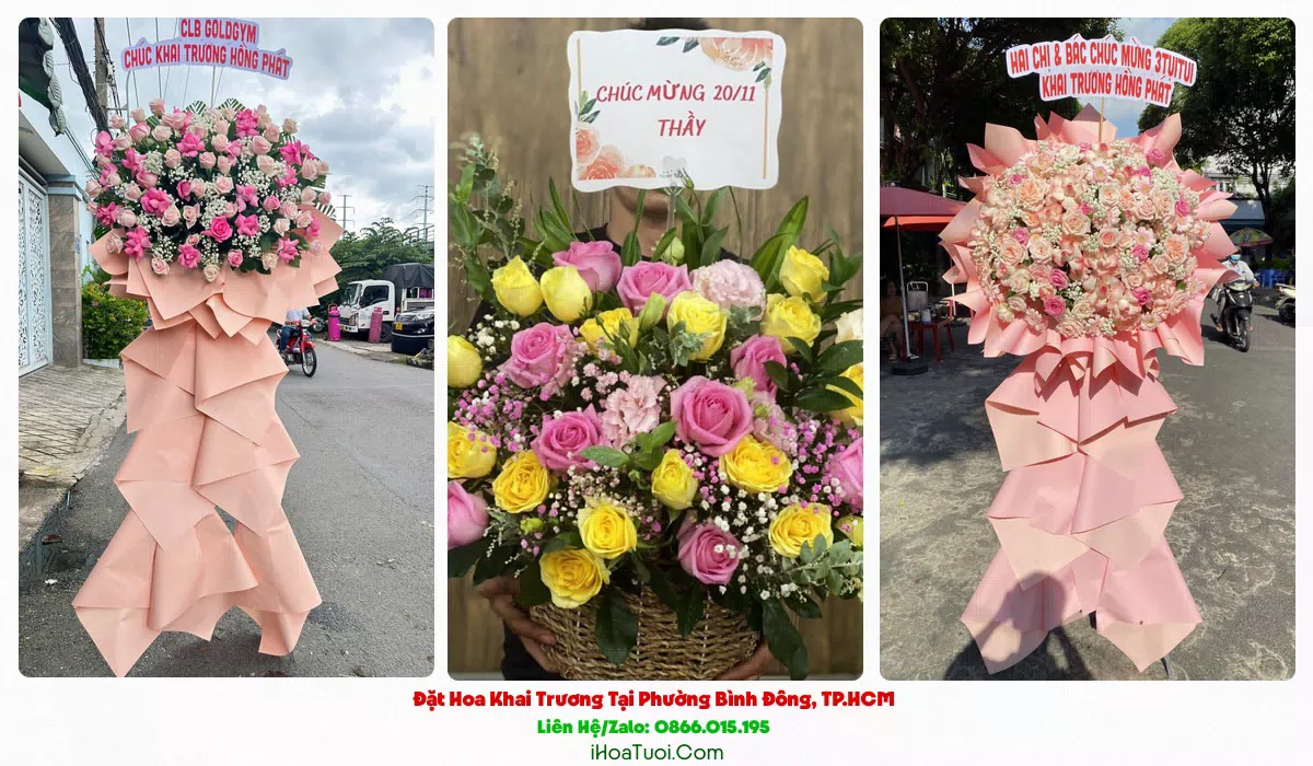 Đặt Hoa Khai Trương Tại Phường Bình Đông, TP.HCM (Quận 8 Cũ)