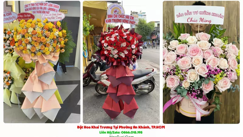 Kệ Hoa Khai Trương Tại Phường An Khánh, TP.HCM (Thành Phố Thủ Đức Cũ)