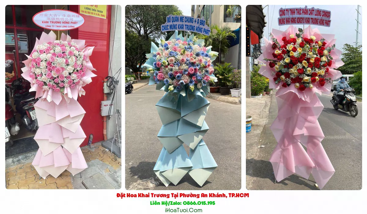Giao hoa khai trương đúng giờ tại Phường An Khánh