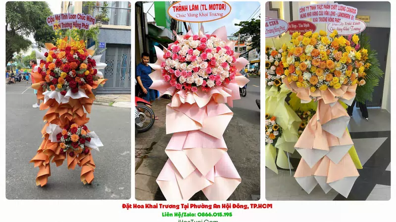 Đặt Hoa Khai Trương Phường An Hội Đông, TP.HCM (Quận Gò Vấp Cũ)