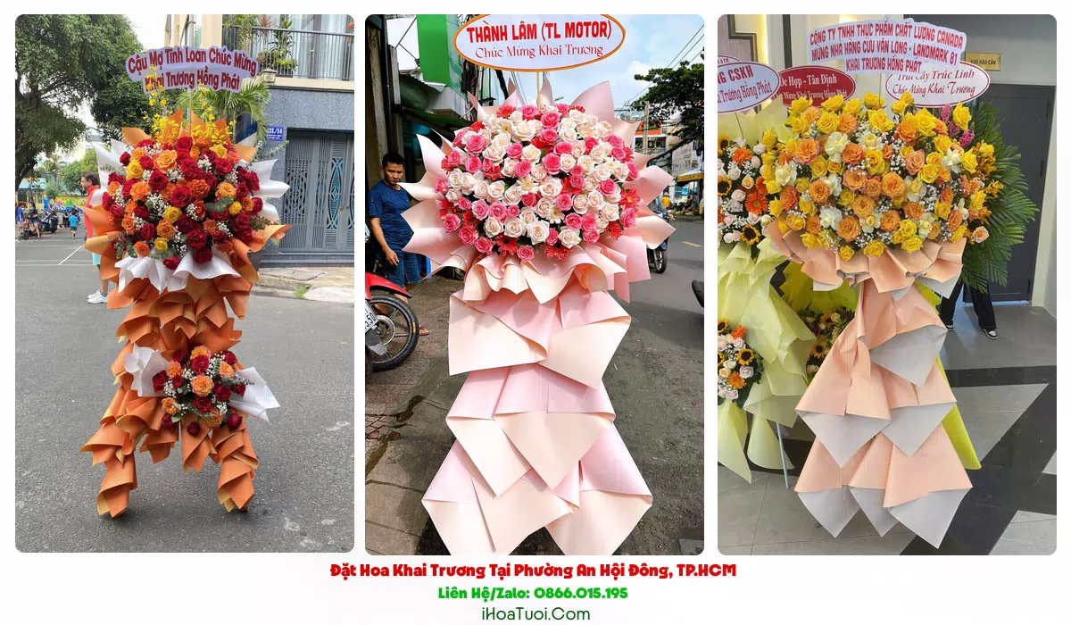 Đặt Hoa Khai Trương Phường An Hội Đông, TP.HCM (Quận Gò Vấp Cũ)