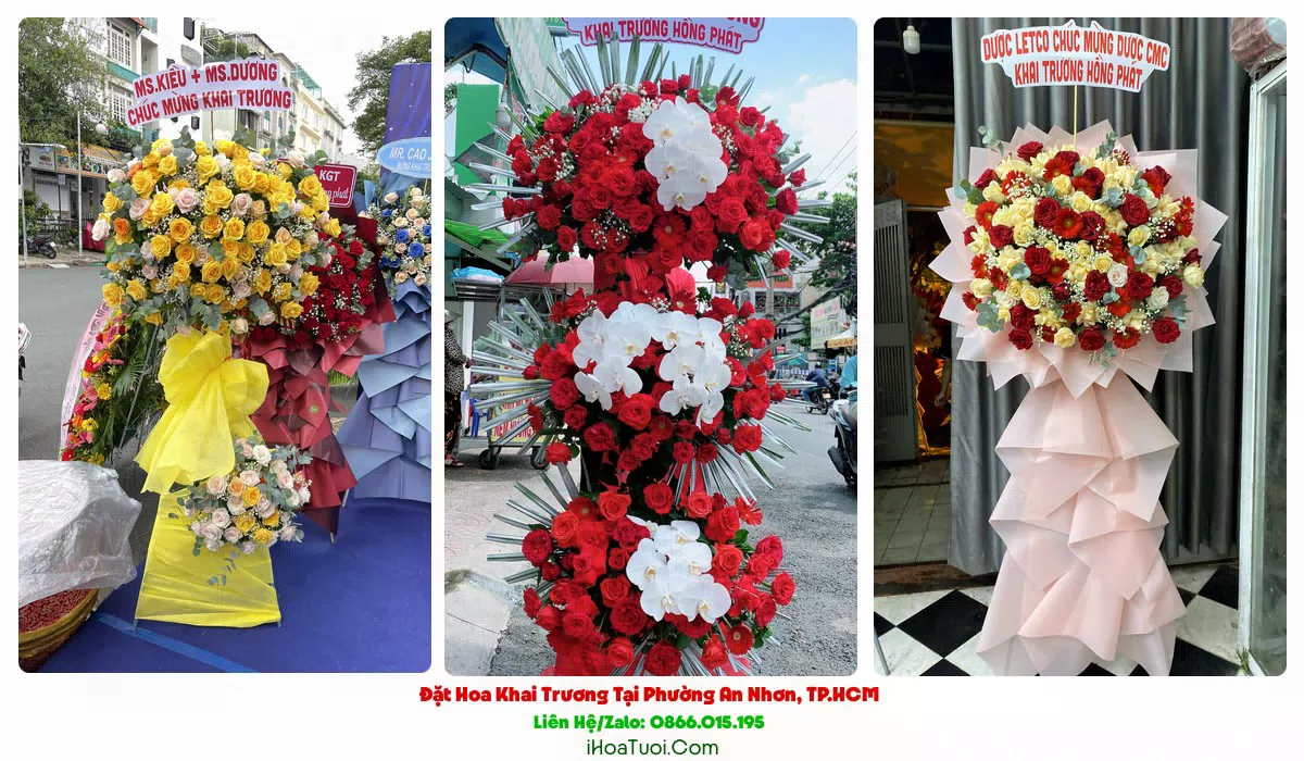 Giao kệ hoa khai trương đúng giờ tại Phường An Nhơn