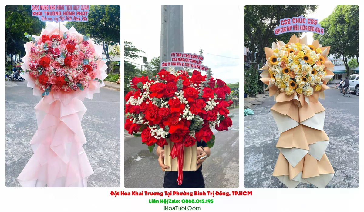 Giao hoa khai trương đúng giờ tại Phường Bình Trị Đông