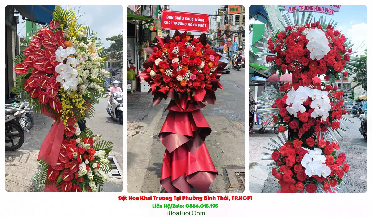 Đặt Hoa Khai Trương Tại Phường Bình Thới, TP.HCM (Quận 11 Cũ)
