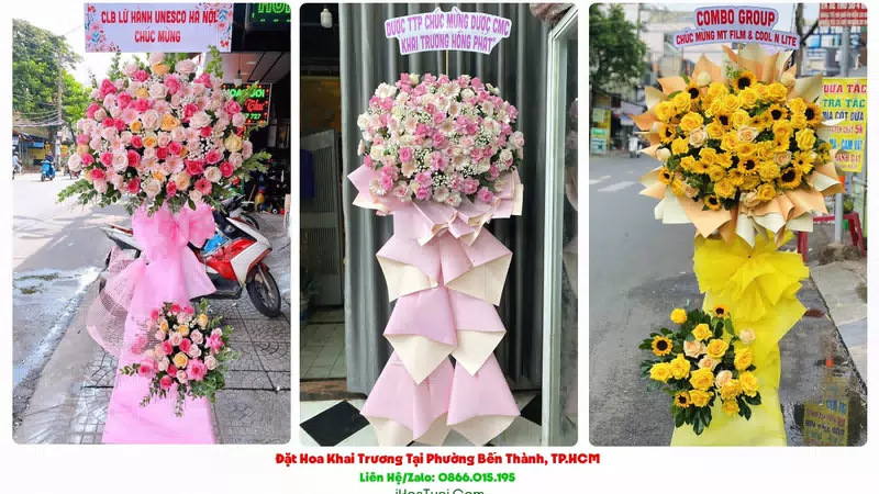 Đặt Hoa Khai Trương Phường Bến Thành, TP.HCM (Quận 1 Cũ)