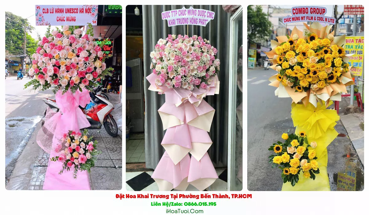 Đặt Hoa Khai Trương Phường Bến Thành, TP.HCM (Quận 1 Cũ)