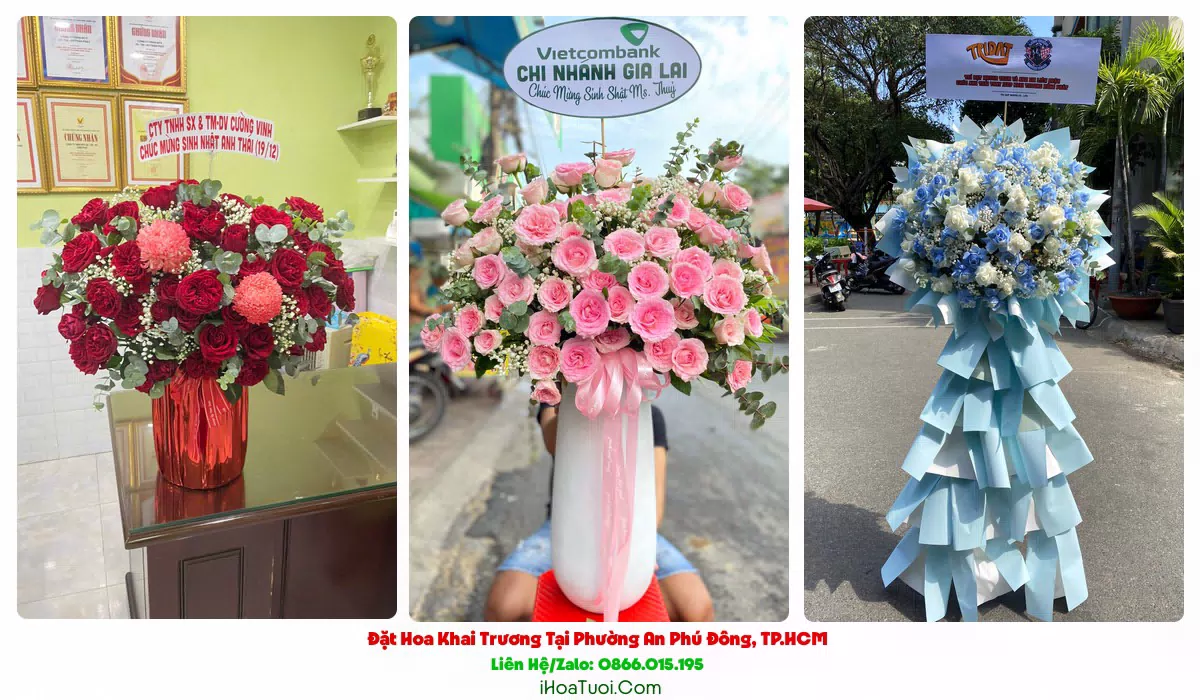 Kệ Hoa Khai Trương Tại Phường An Phú Đông, TP.HCM (Quận 12 Cũ)