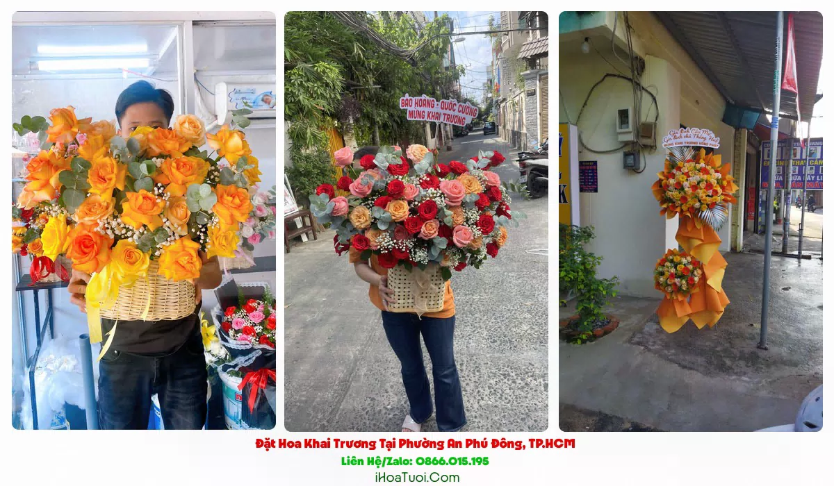 Hoa khai trương giao tận nơi tại Phường An Phú Đông, Quận 12 cũ