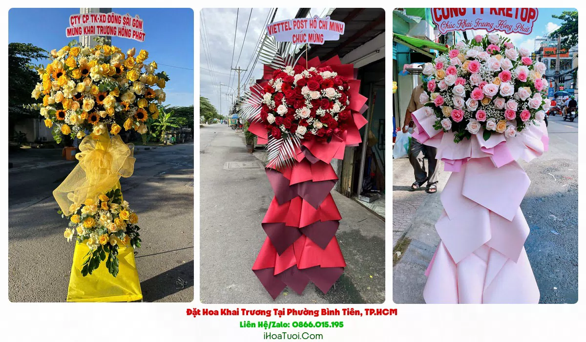 Đặt Hoa Khai Trương Tại Phường Bình Tiên, TP.HCM (Quận 6 Cũ)
