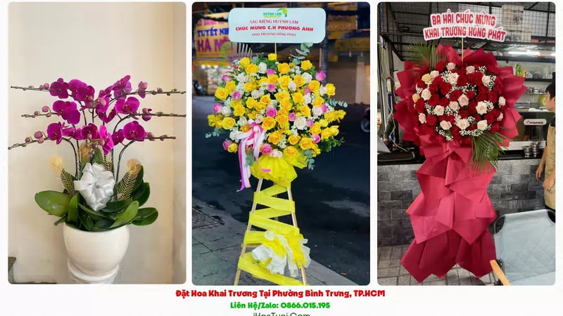 Đặt Hoa Khai Trương Tại Phường Bình Trưng, TP.HCM (Thành Phố Thủ Đức Cũ)
