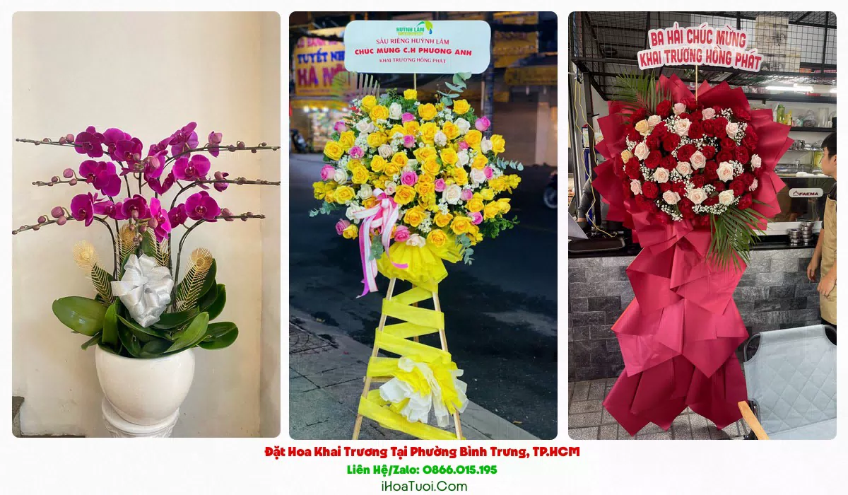 Đặt Hoa Khai Trương Tại Phường Bình Trưng, TP.HCM (Thành Phố Thủ Đức Cũ)