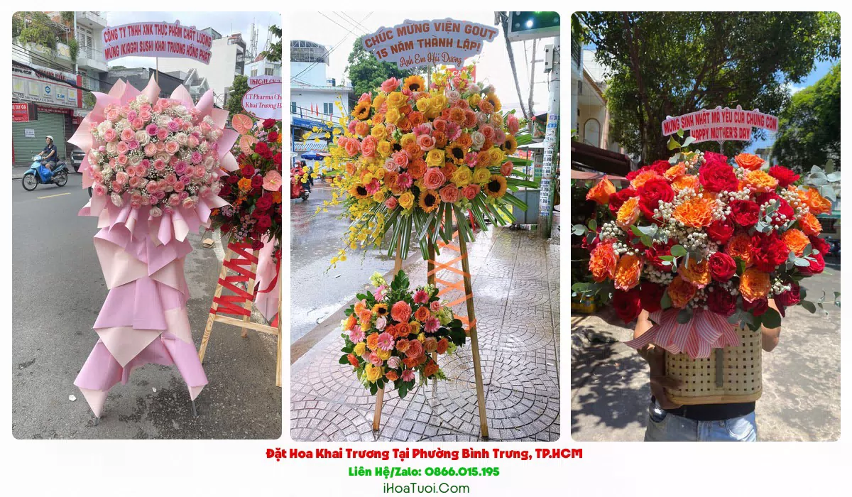 Lan hồ điệp mừng khai trương tại Phường Bình Trưng