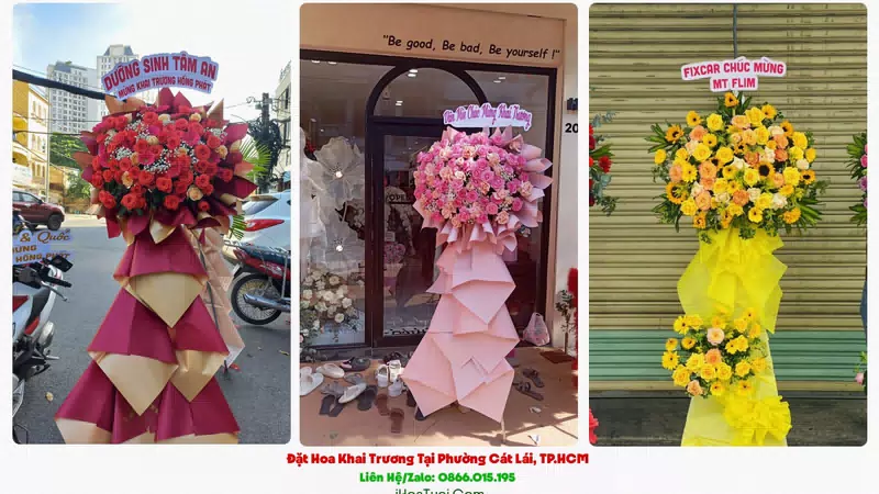 Kệ Hoa Khai Trương Tại Phường Cát Lái, TP.HCM (Thành phố Thủ Đức Cũ)