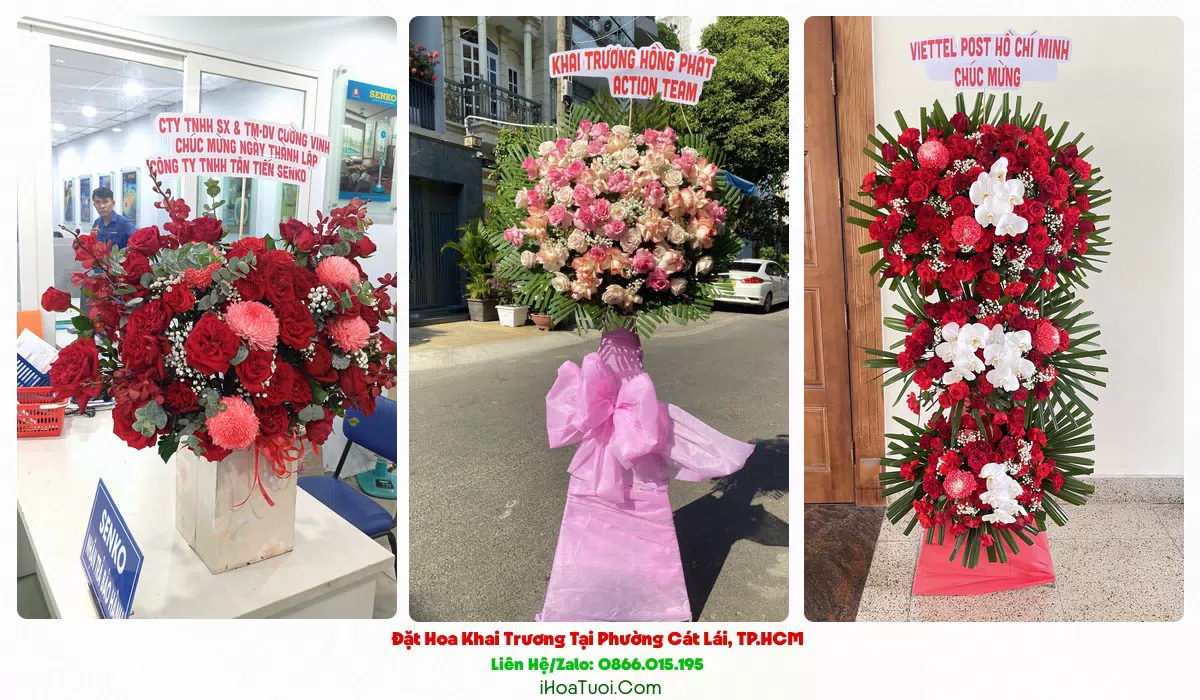 Giao hoa khai trương đúng giờ tại Phường Cát Lái