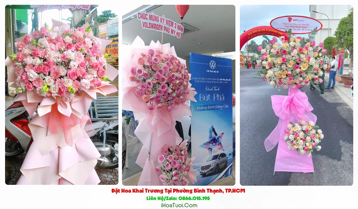 Đặt Hoa Khai Trương Tại Phường Bình Thạnh, TP.HCM (Quận Bình Thạnh Cũ)