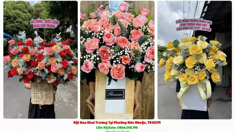 Đặt Hoa Khai Trương Phường Đức Nhuận, TP.HCM (Quận Phú Nhuận Cũ)