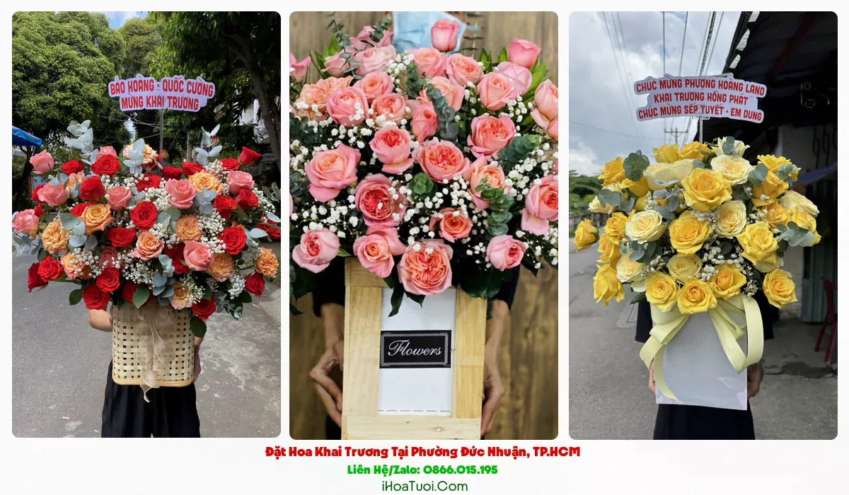 Đặt Hoa Khai Trương Phường Đức Nhuận, TP.HCM (Quận Phú Nhuận Cũ)