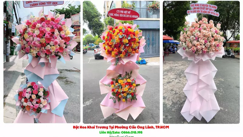 Đặt Hoa Khai Trương Tại Phường Cầu Ông Lãnh, TP.HCM (Quận 1 Cũ)
