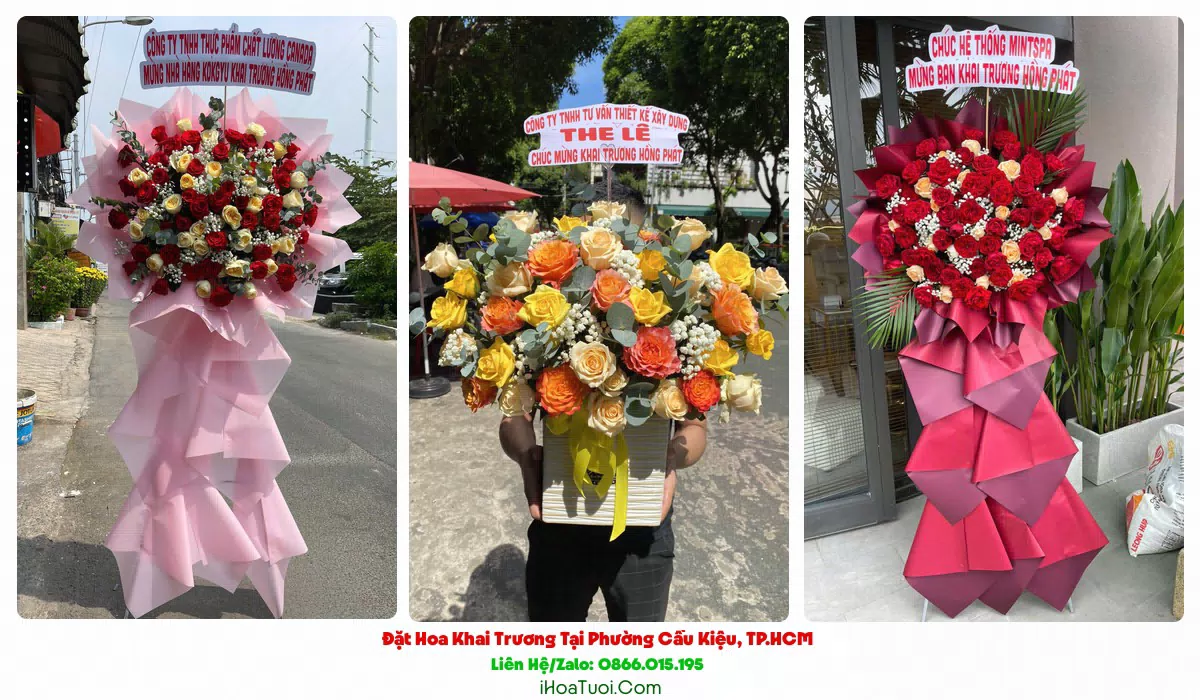 Giao kệ hoa khai trương đúng giờ tại Phường Cầu Kiệu