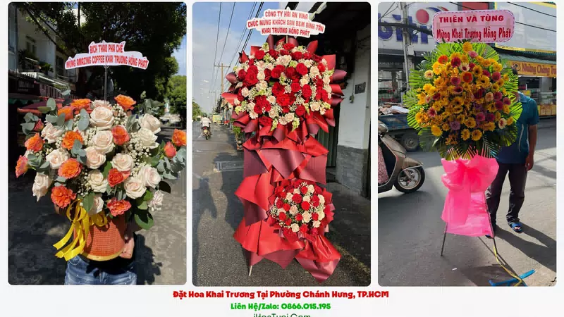 Đặt Hoa Khai Trương Tại Phường Chánh Hưng, TP.HCM (Quận 8 Cũ)