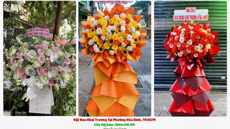 Đặt Hoa Khai Trương Tại Phường Hòa Bình, TP.HCM (Quận 11 Cũ)