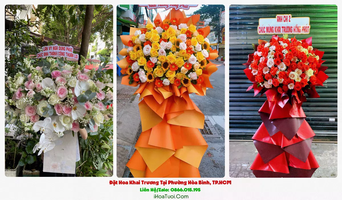 Đặt Hoa Khai Trương Tại Phường Hòa Bình, TP.HCM (Quận 11 Cũ)