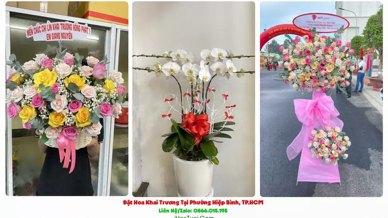 Kệ Hoa Khai Trương Tại Phường Hiệp Bình, TP.HCM (Thành phố Thủ Đức Cũ)