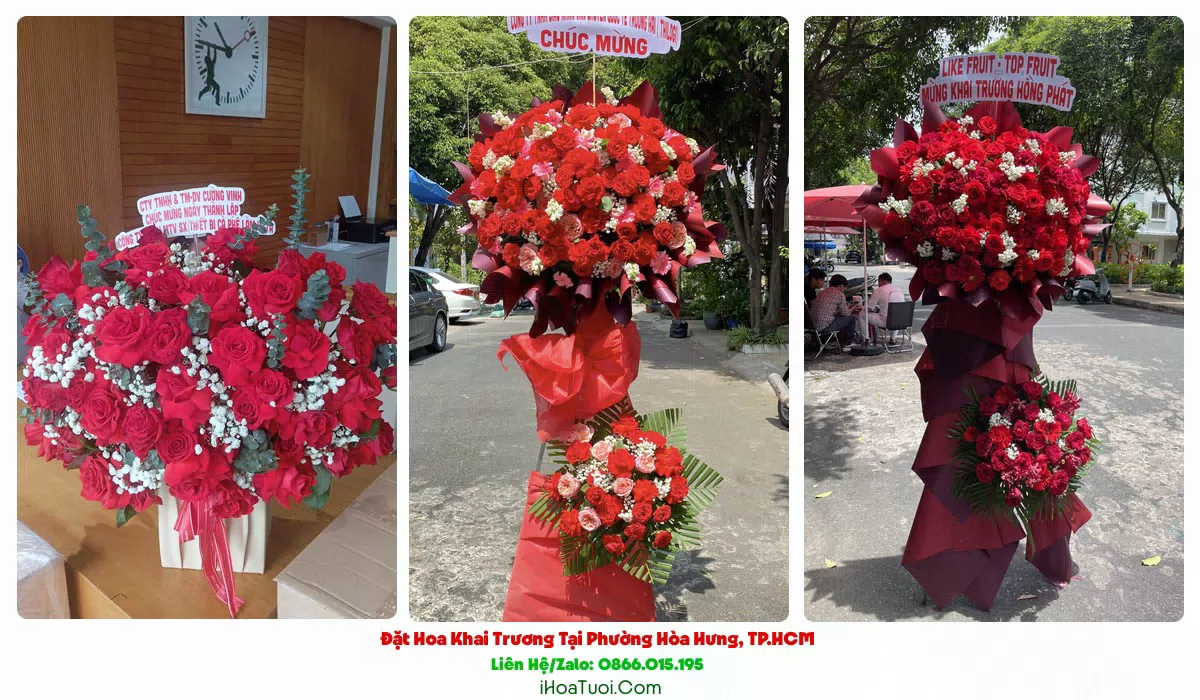 Giao hoa khai trương tại Phường Hòa Hưng