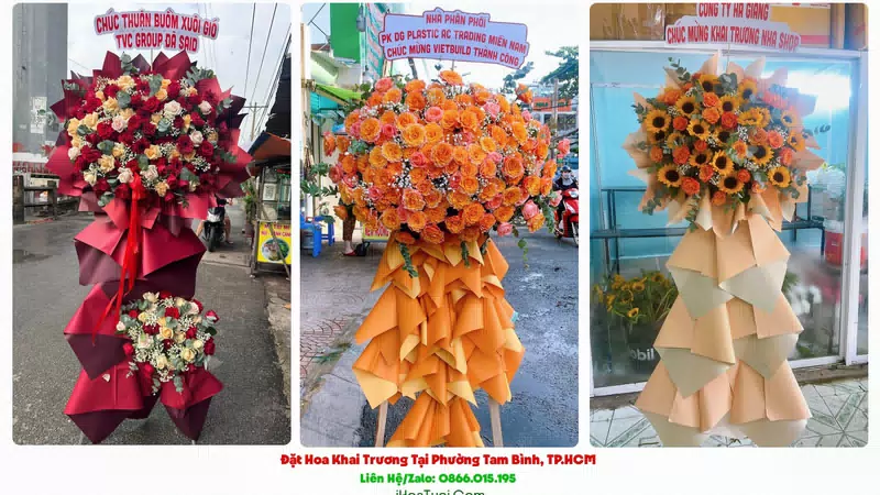 Kệ Hoa Khai Trương Tại Phường Tam Bình, TP.HCM (Thành Phố Thủ Đức Cũ)