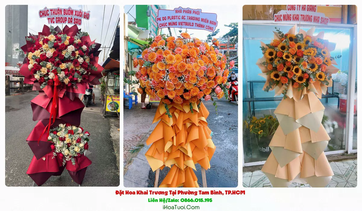 Kệ Hoa Khai Trương Tại Phường Tam Bình, TP.HCM (Thành Phố Thủ Đức Cũ)